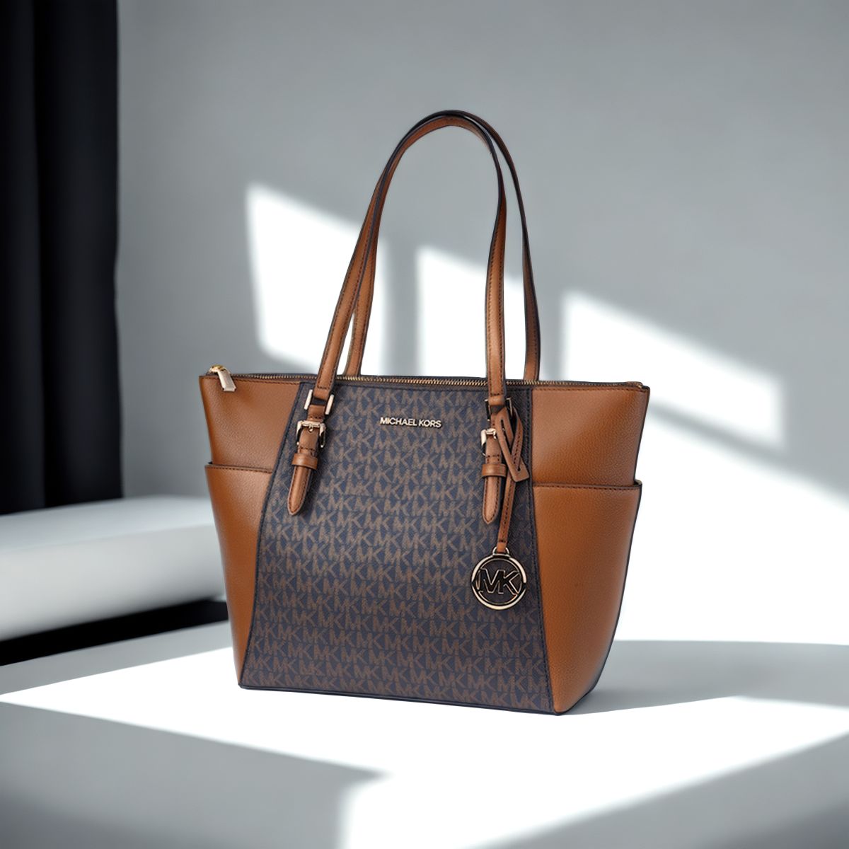Women'S Bags Of Michael Kors - MICHAEL KORS Charlotte Large Logo Top-Zip
