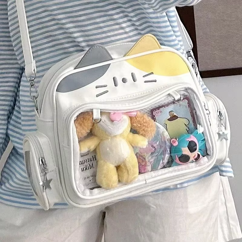 Women Bags White - New Y2K Korean Kawaii Cat Ita