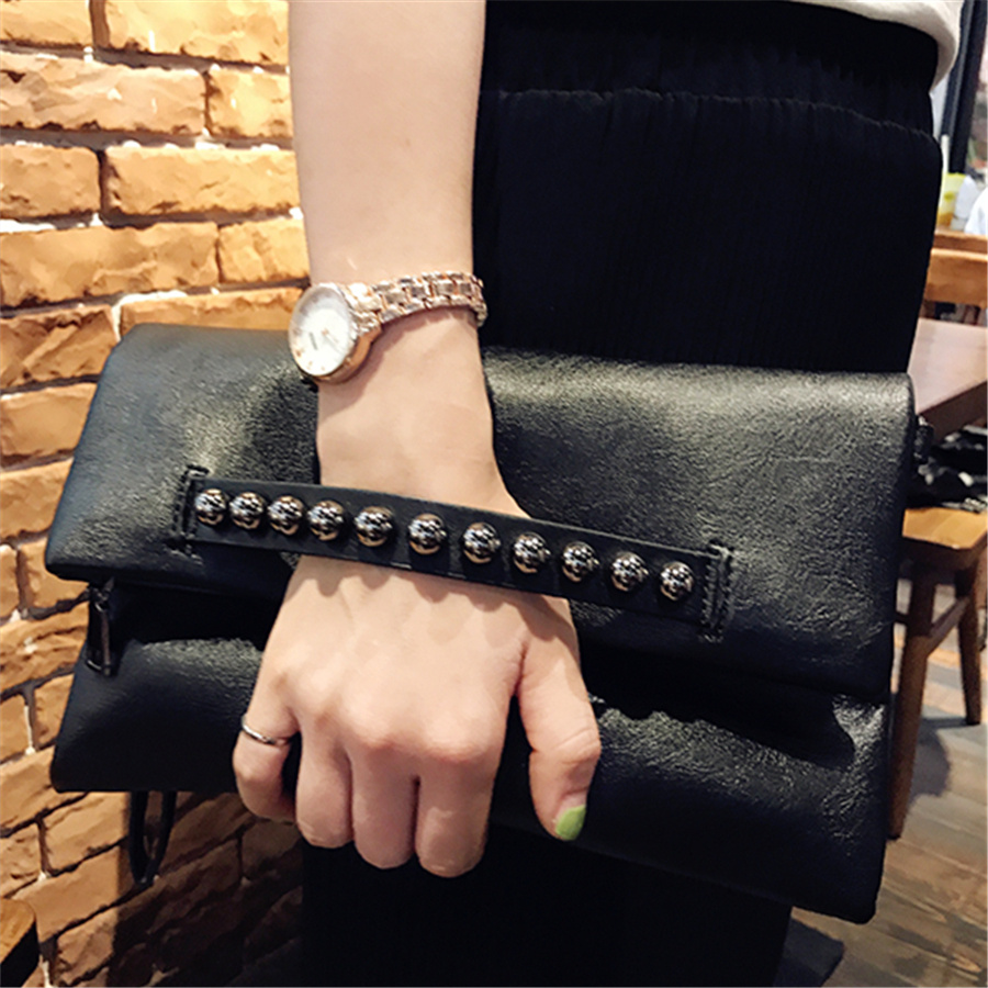 Women Bags Zadig - Folding design women Clutch Fashion rivets