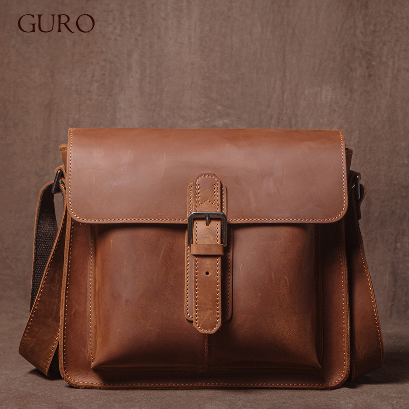 Women Bags In Trend - GURO Luxury Brand Genuine Leather Shoulder
