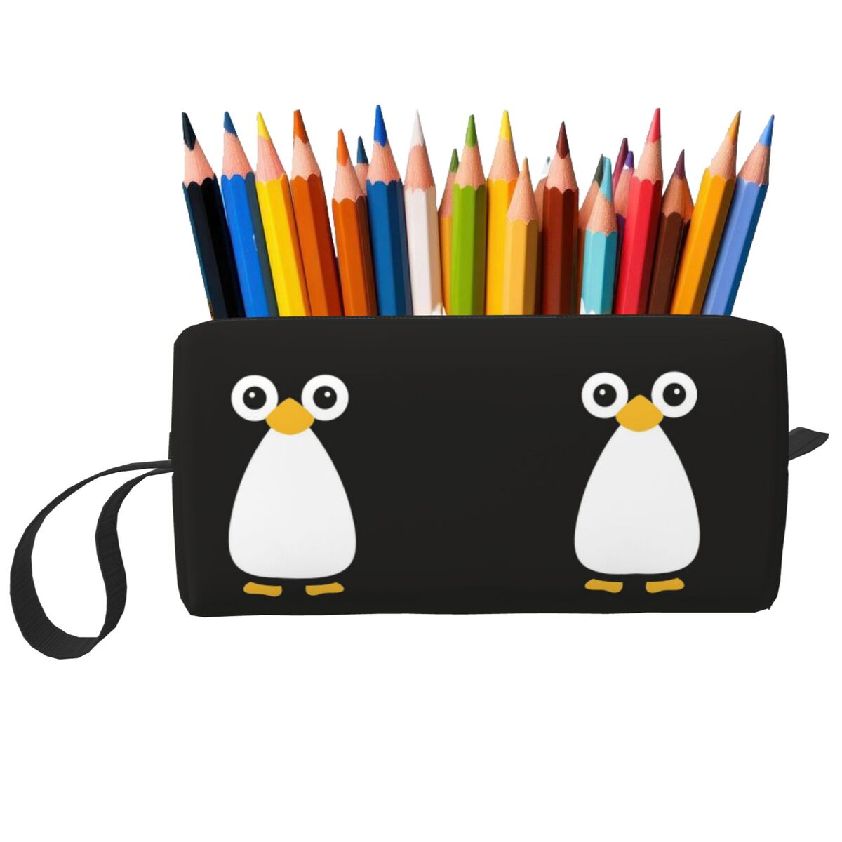Women Bags Vector - Cute Vector Penguin Pencil Case for