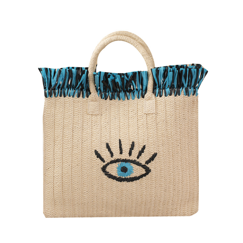 Women Bags Jute - Natural Jute Straw Tote Bag French