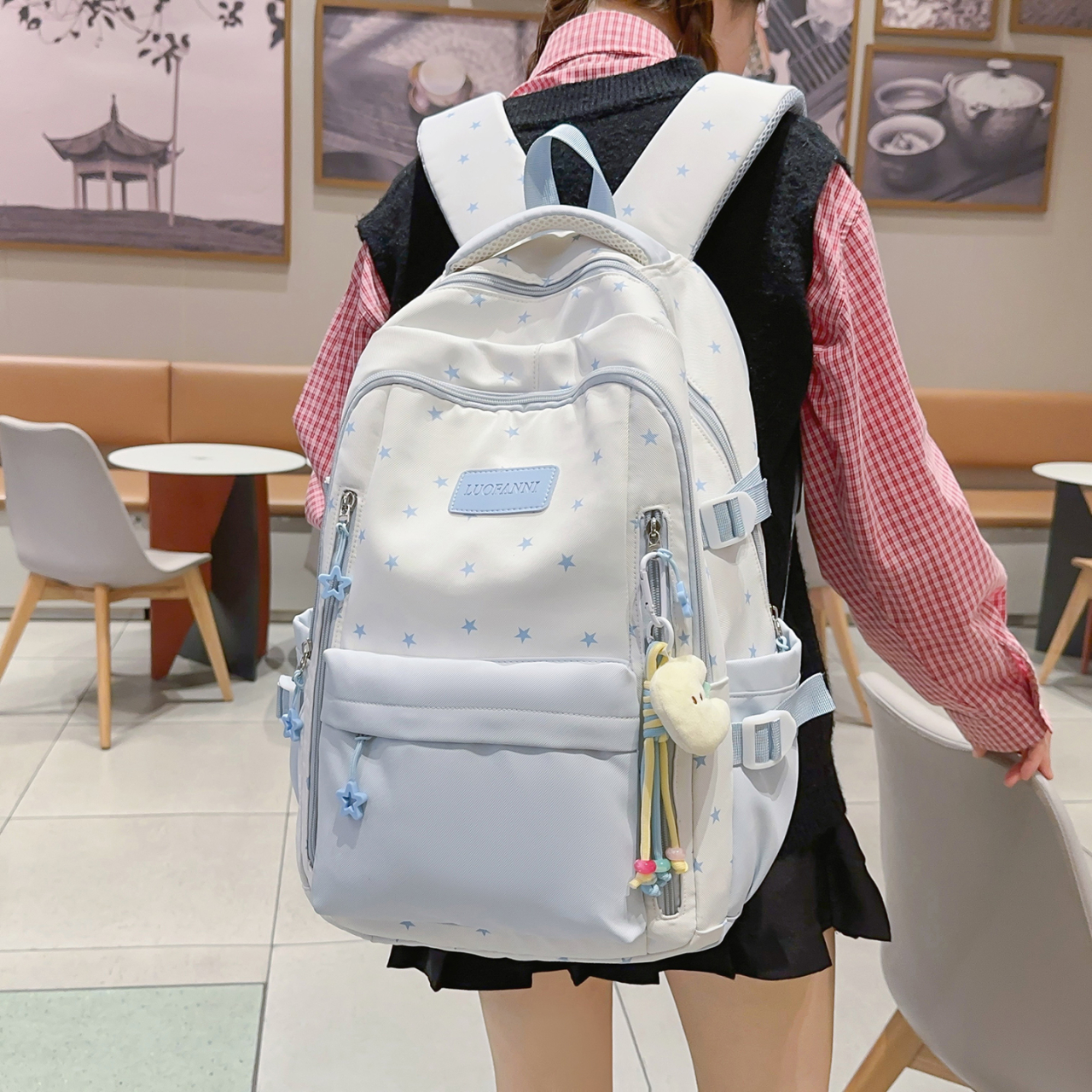 Women's Cream White & Yellow C - Women Bags White のレビューと価格
