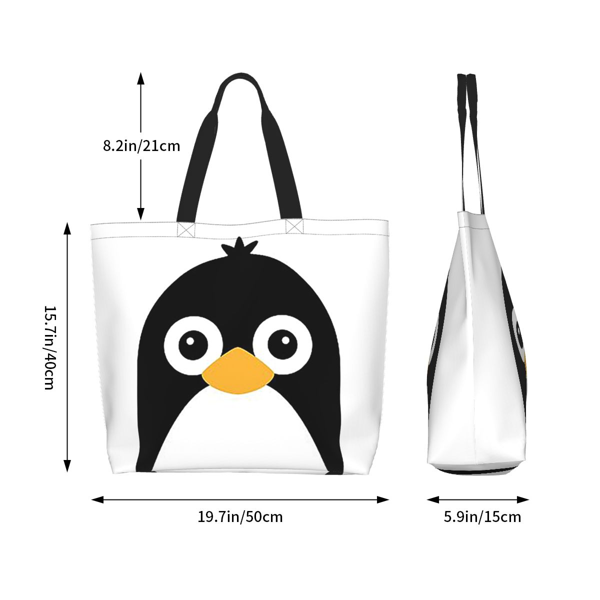 Cute Vector Penguin Shopping T - Women Bags Vector のレビューと価格