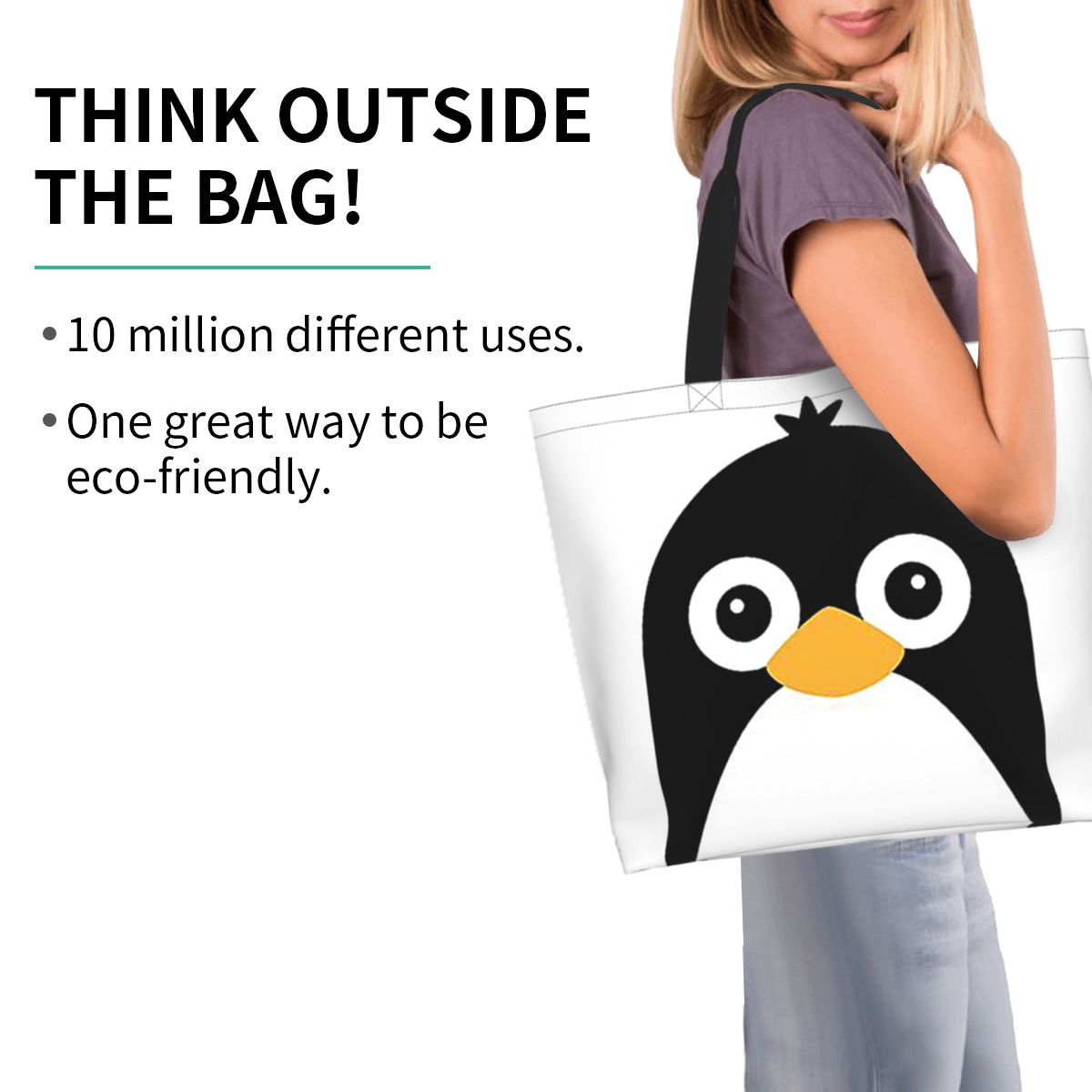 Cute Vector Penguin Shopping T - Women Bags Vector のレビューと価格