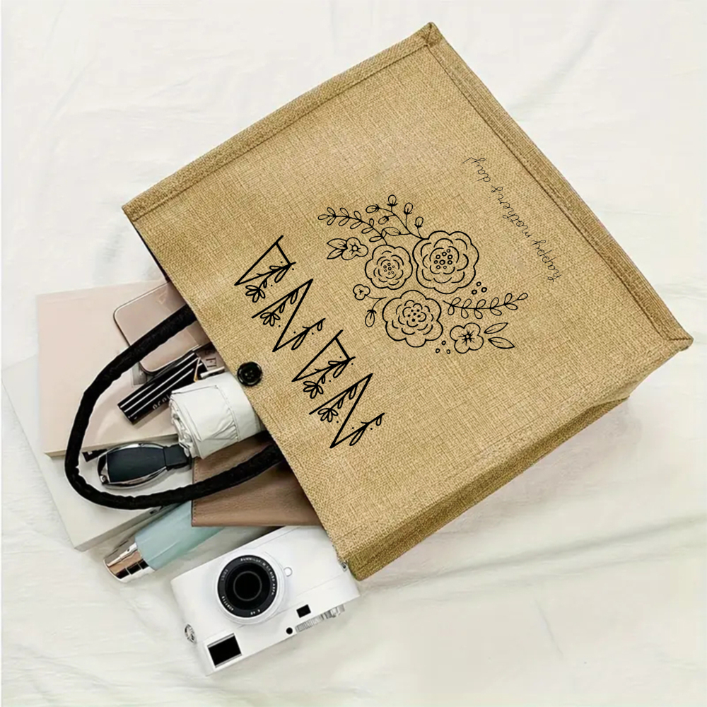 Dandelion Jute Tote Bag, Perfe - Women Bags Jute のレビューと価格