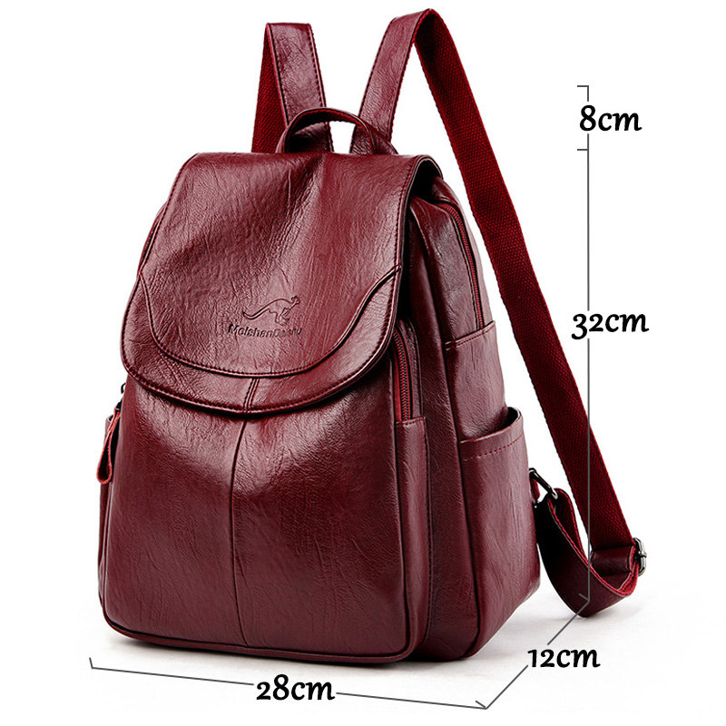 9 Color Women Soft Leather Bac - Women Bags White のレビューと価格