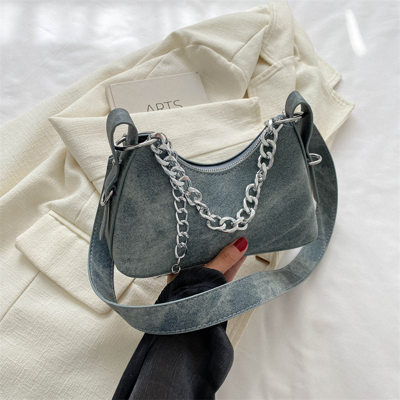 Denim Handheld Small Bag for W - Women Bags Zadig のレビューと価格