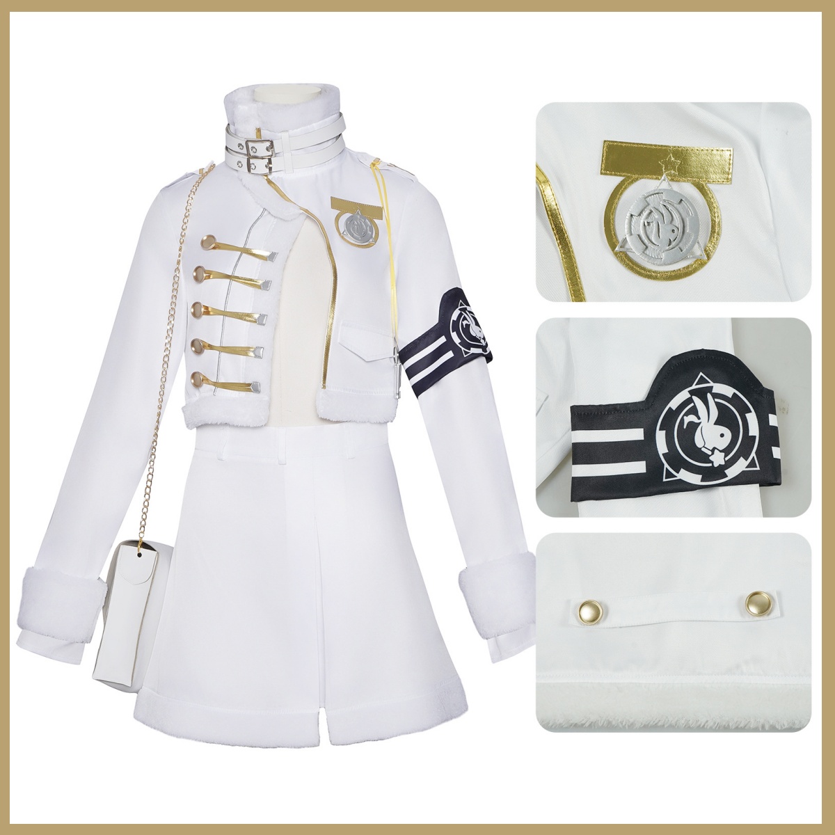 Anime Game Youk Blanc Cosplay  - Women Bags White のレビューと価格