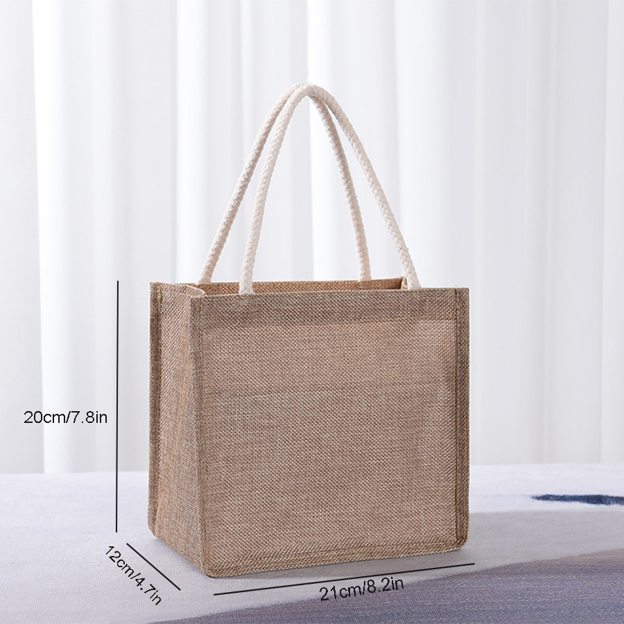 Cotton tote bag, large capacit - Women Bags Jute のレビューと価格