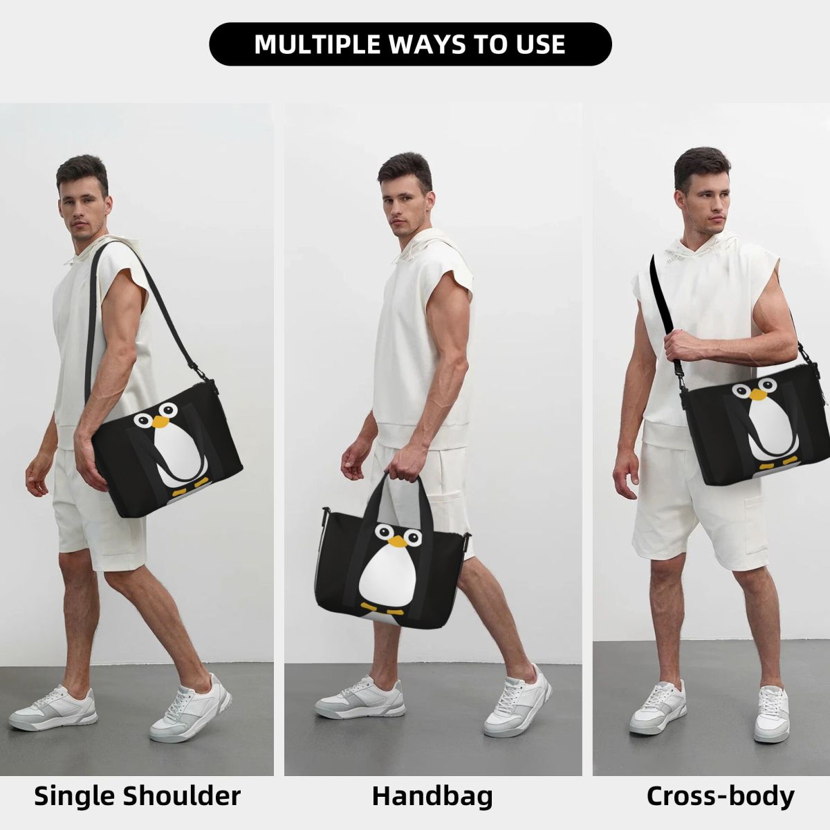 Cute Vector Penguin Beach Trav - Women Bags Vector のレビューと価格