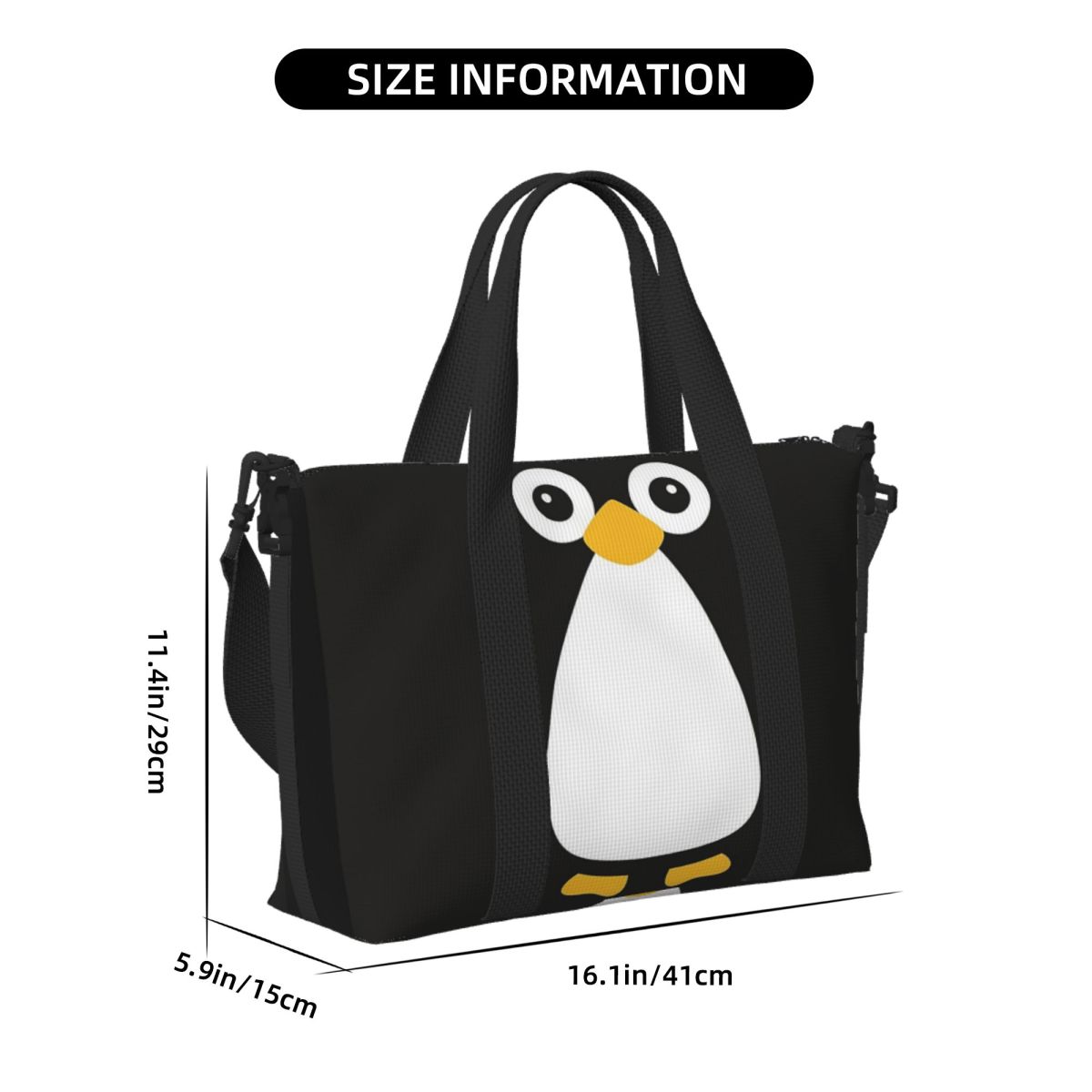 Cute Vector Penguin Beach Trav - Women Bags Vector のレビューと価格