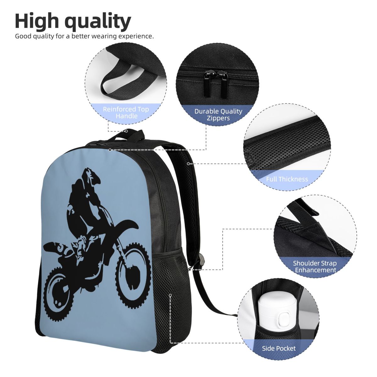 Moto X Dirt Bike Monotone Vect - Women Bags Vector のレビューと価格