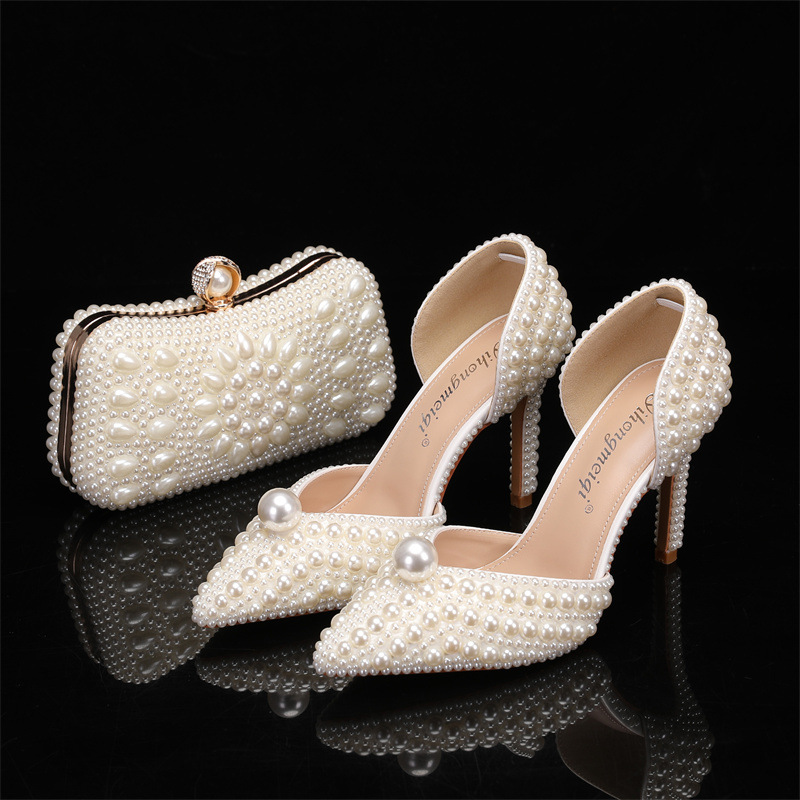 Bag and Shoe Set for Women Pea - Women Bags White のレビューと価格