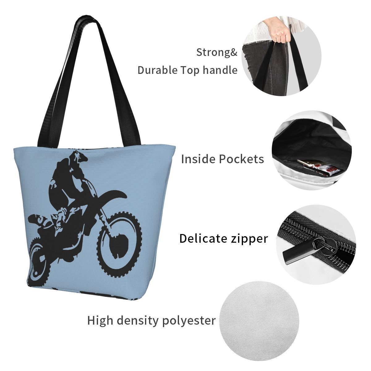 Moto X Dirt Bike Monotone Vect - Women Bags Vector のレビューと価格