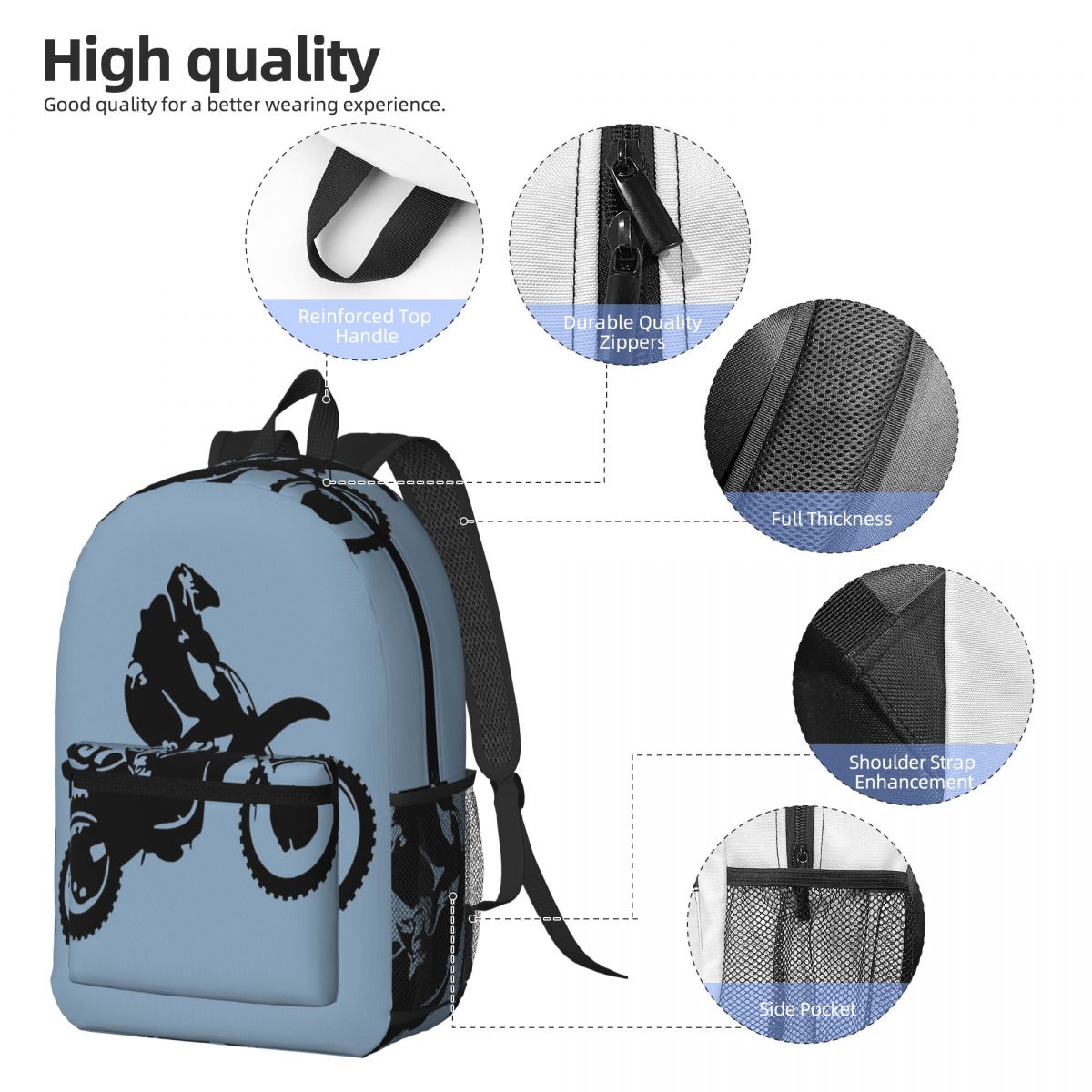 Moto X Dirt Bike Monotone Vect - Women Bags Vector のレビューと価格