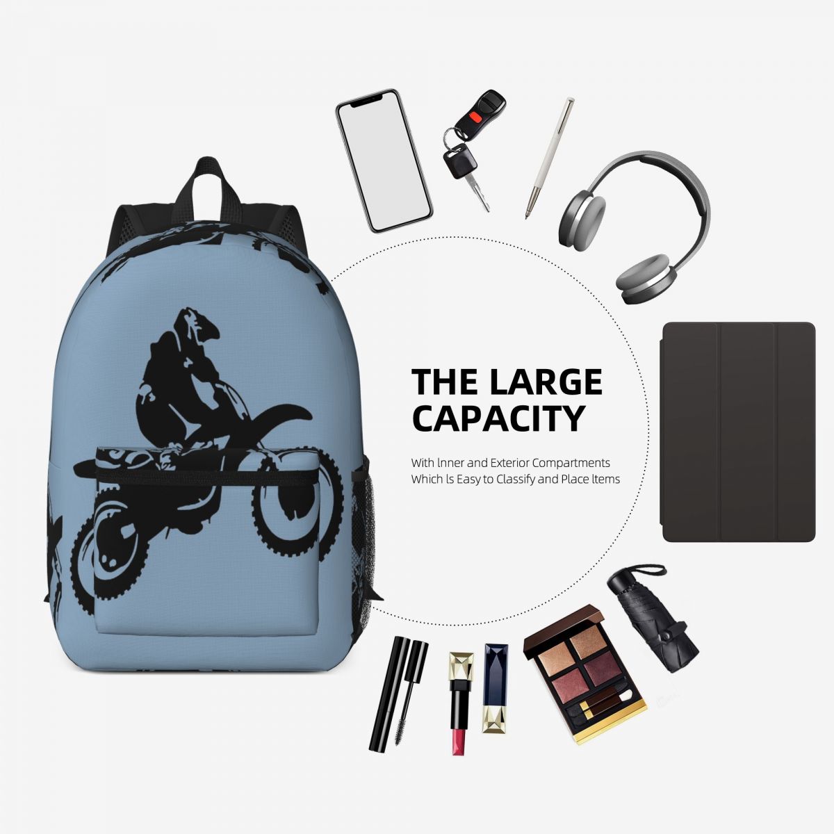 Moto X Dirt Bike Monotone Vect - Women Bags Vector のレビューと価格
