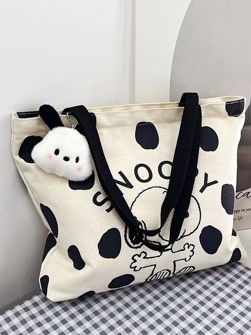 Cartoon Snoopy Canvas Shoulder - Women Bags Dkny のレビューと価格