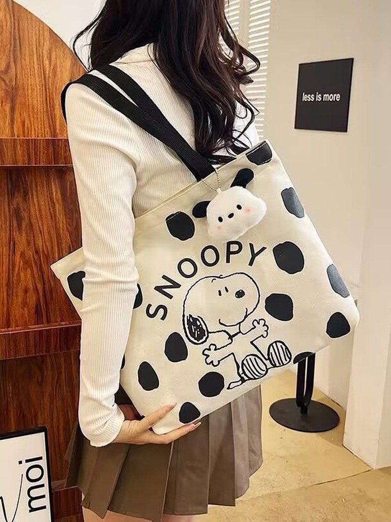 Cartoon Snoopy Canvas Shoulder - Women Bags Dkny のレビューと価格