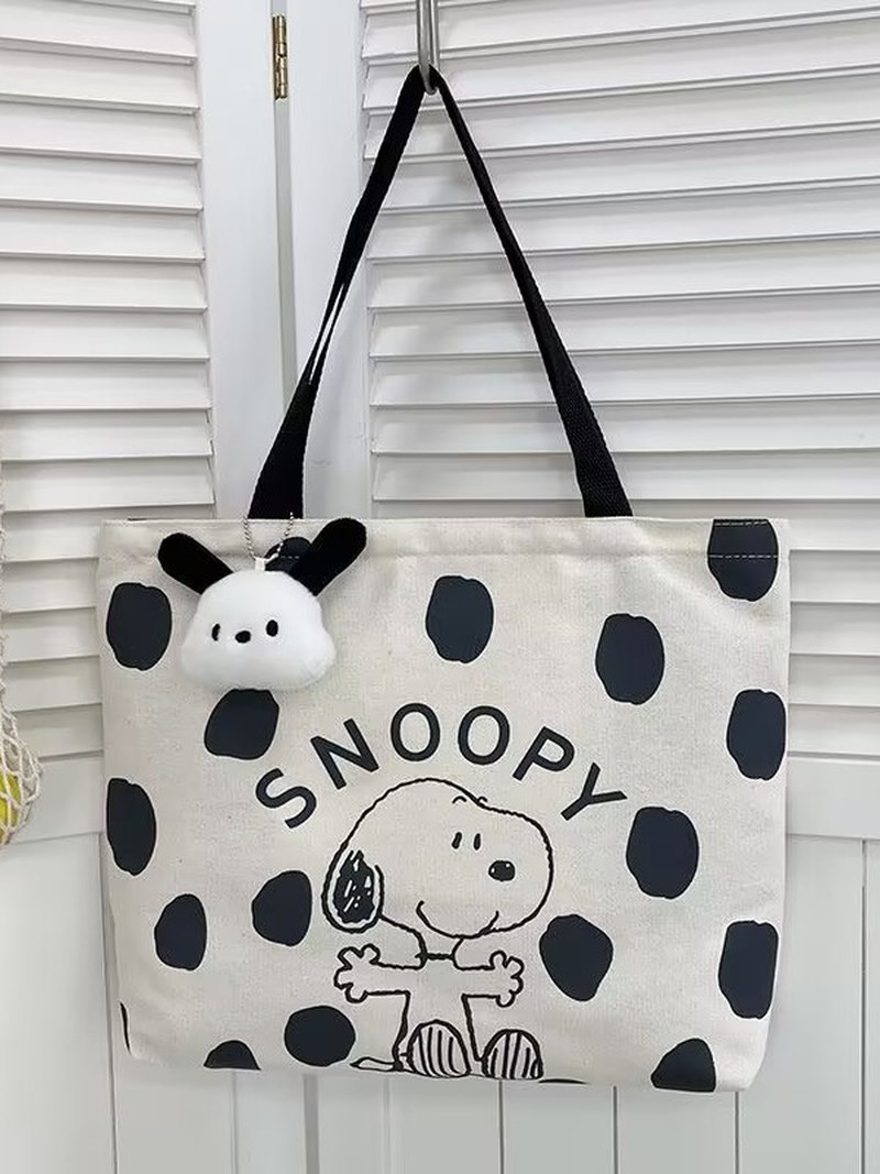Cartoon Snoopy Canvas Shoulder - Women Bags Dkny のレビューと価格