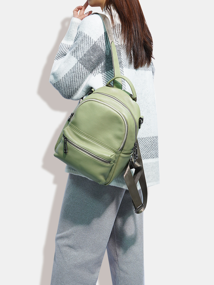 Zency Women Leather Backpack K - Women Bags White のレビューと価格