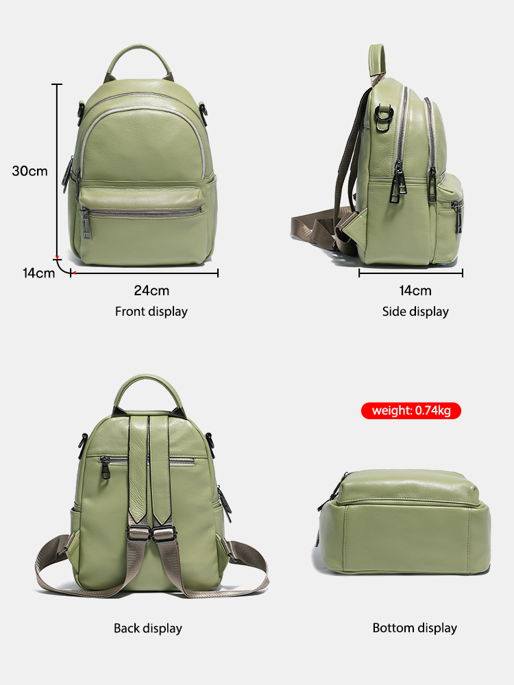 Zency Women Leather Backpack K - Women Bags White のレビューと価格