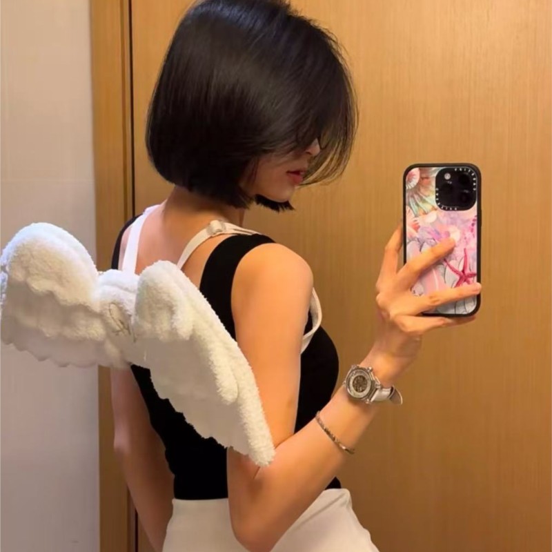 JIAERDI Sweet White Angel Wing - Women Bags White のレビューと価格