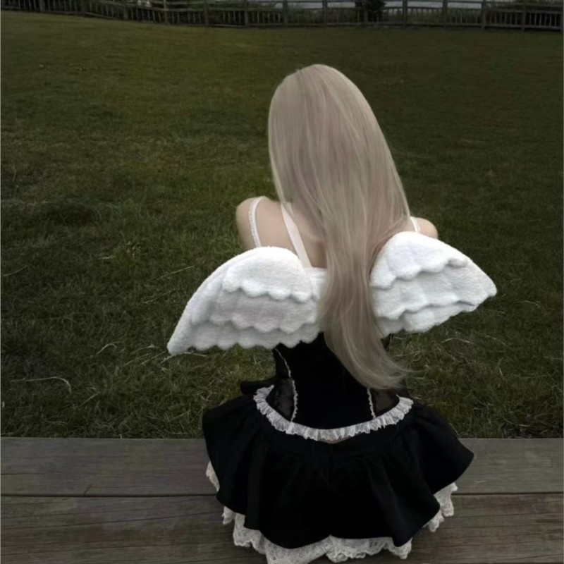 JIAERDI Sweet White Angel Wing - Women Bags White のレビューと価格
