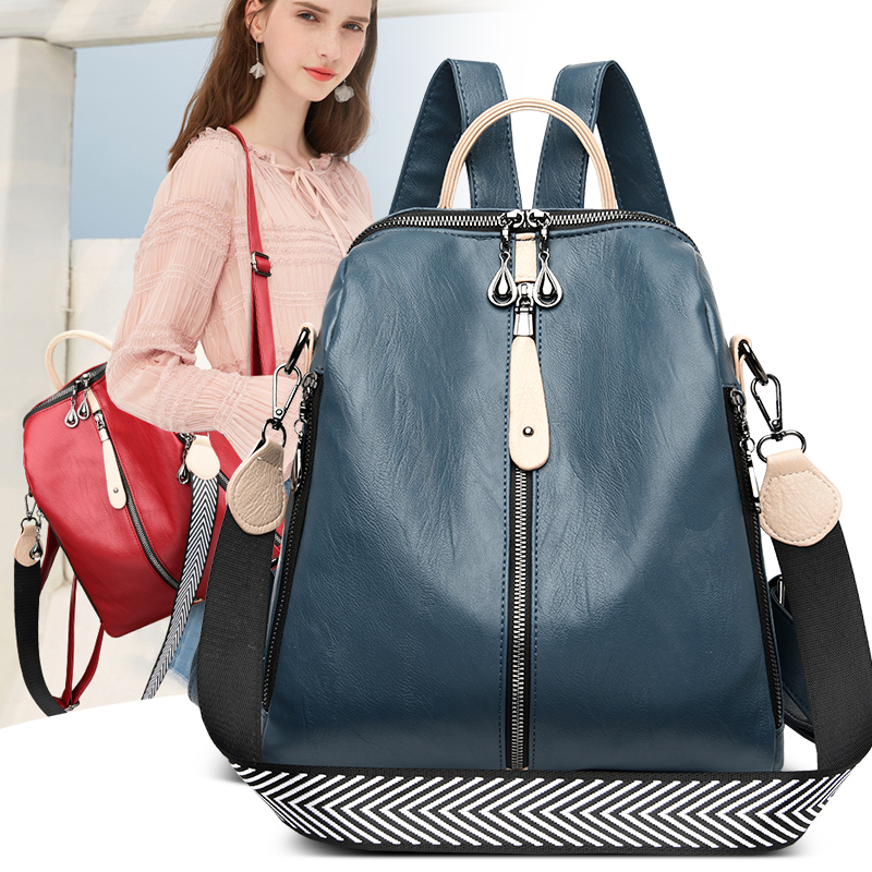 Fashion Backpack Women Soft Le - Women Bags White のレビューと価格