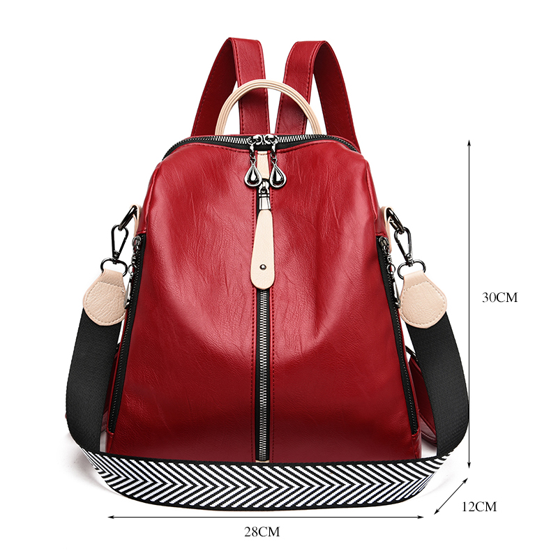 Fashion Backpack Women Soft Le - Women Bags White のレビューと価格
