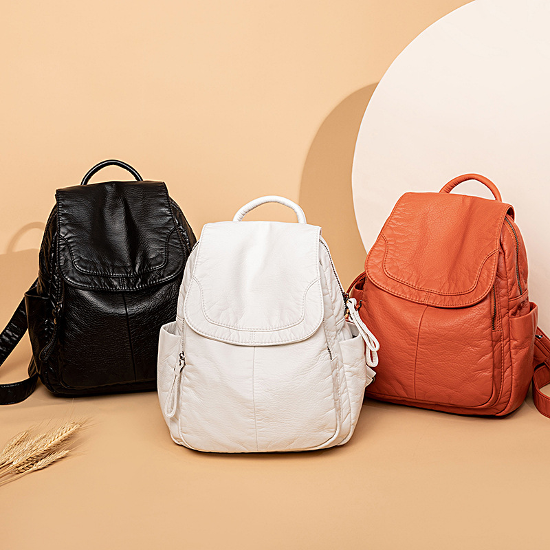 Women's Backpack White Washed  - Women Bags White のレビューと価格