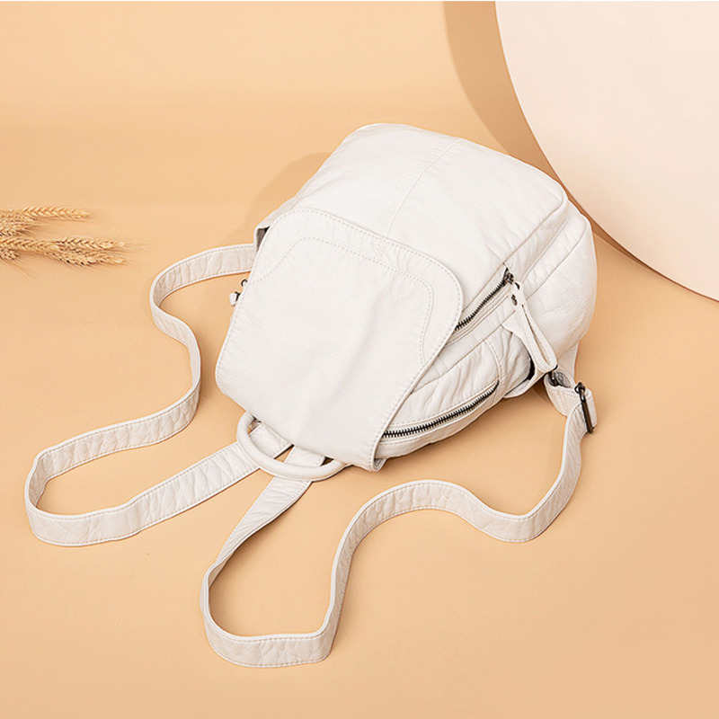 Women's Backpack White Washed  - Women Bags White のレビューと価格