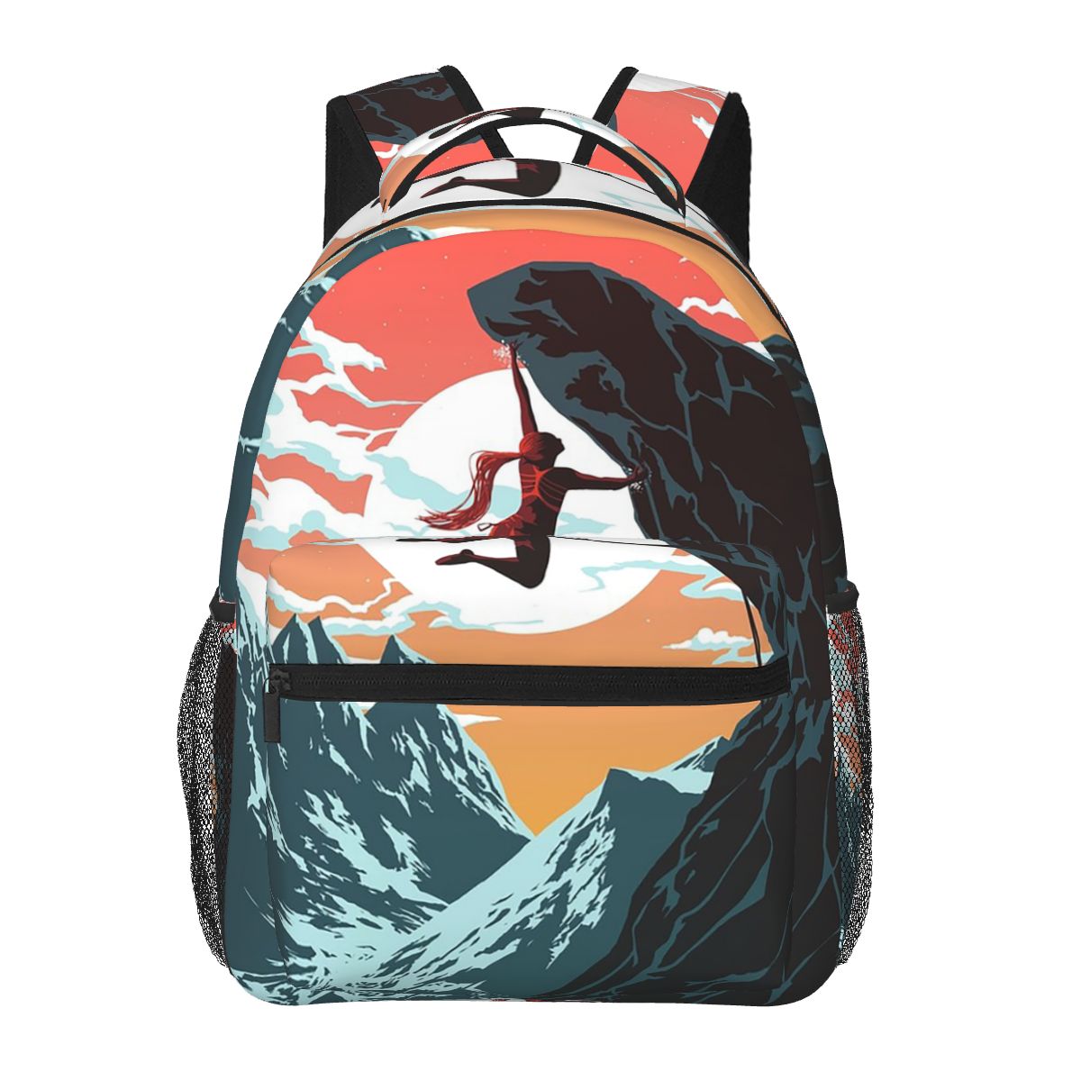 Climbing Girl Vector Art Backp - Women Bags Vector のレビューと価格