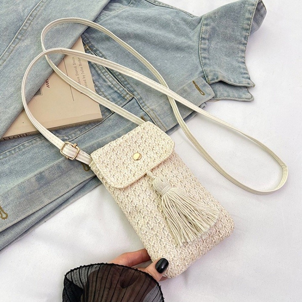 Portable Weaving Straw Woven H - Women'S Crossbody Bags のレビューと価格