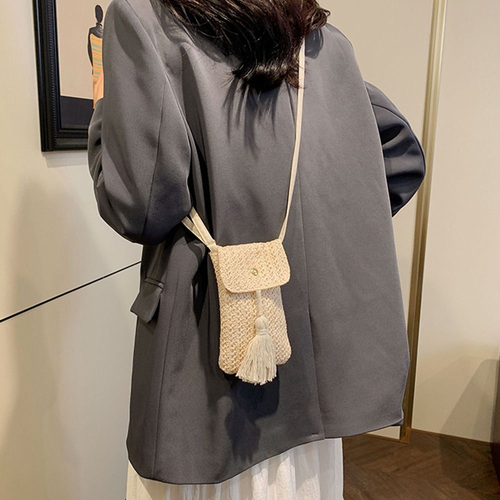 Portable Weaving Straw Woven H - Women'S Crossbody Bags のレビューと価格