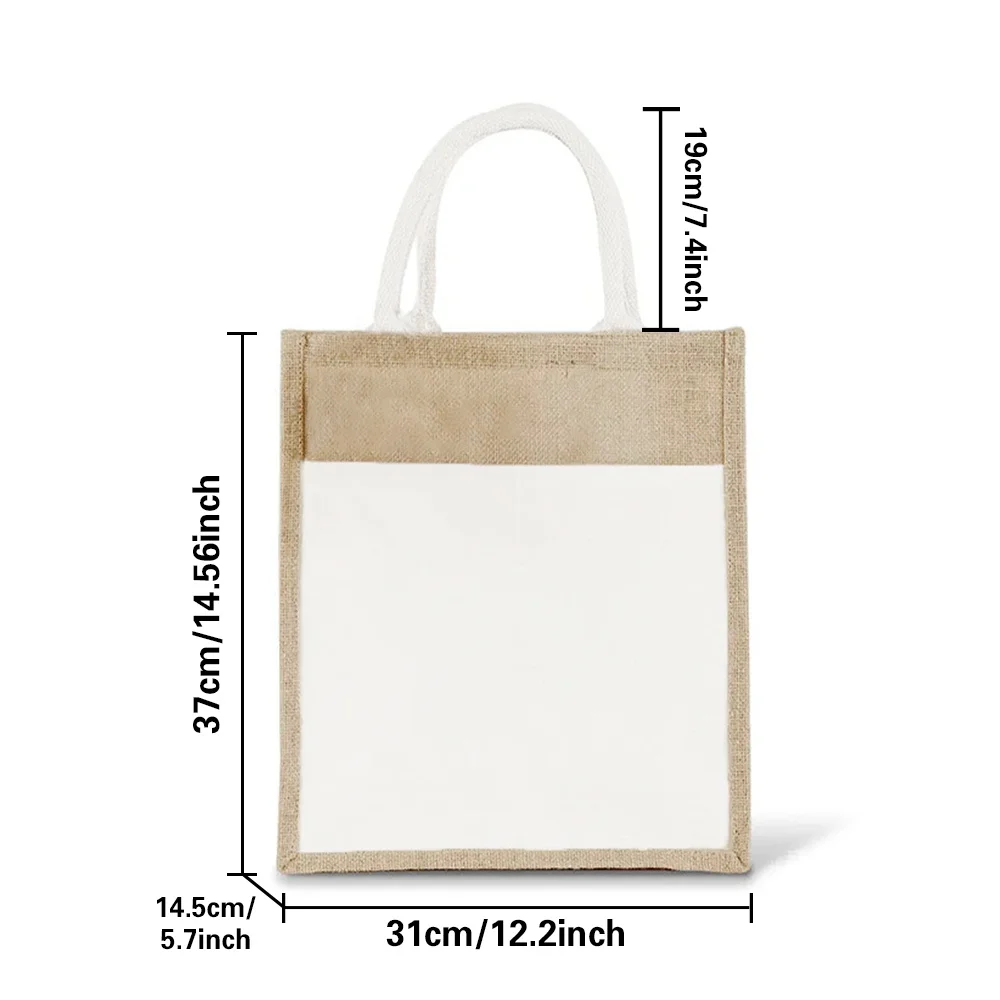 Vintage Grocery Bags Reusable  - Women Bags Jute のレビューと価格