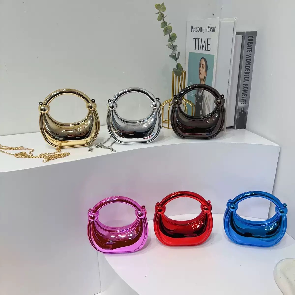 Mini Golden Evening Bag Purses - Women Bags Dkny のレビューと価格