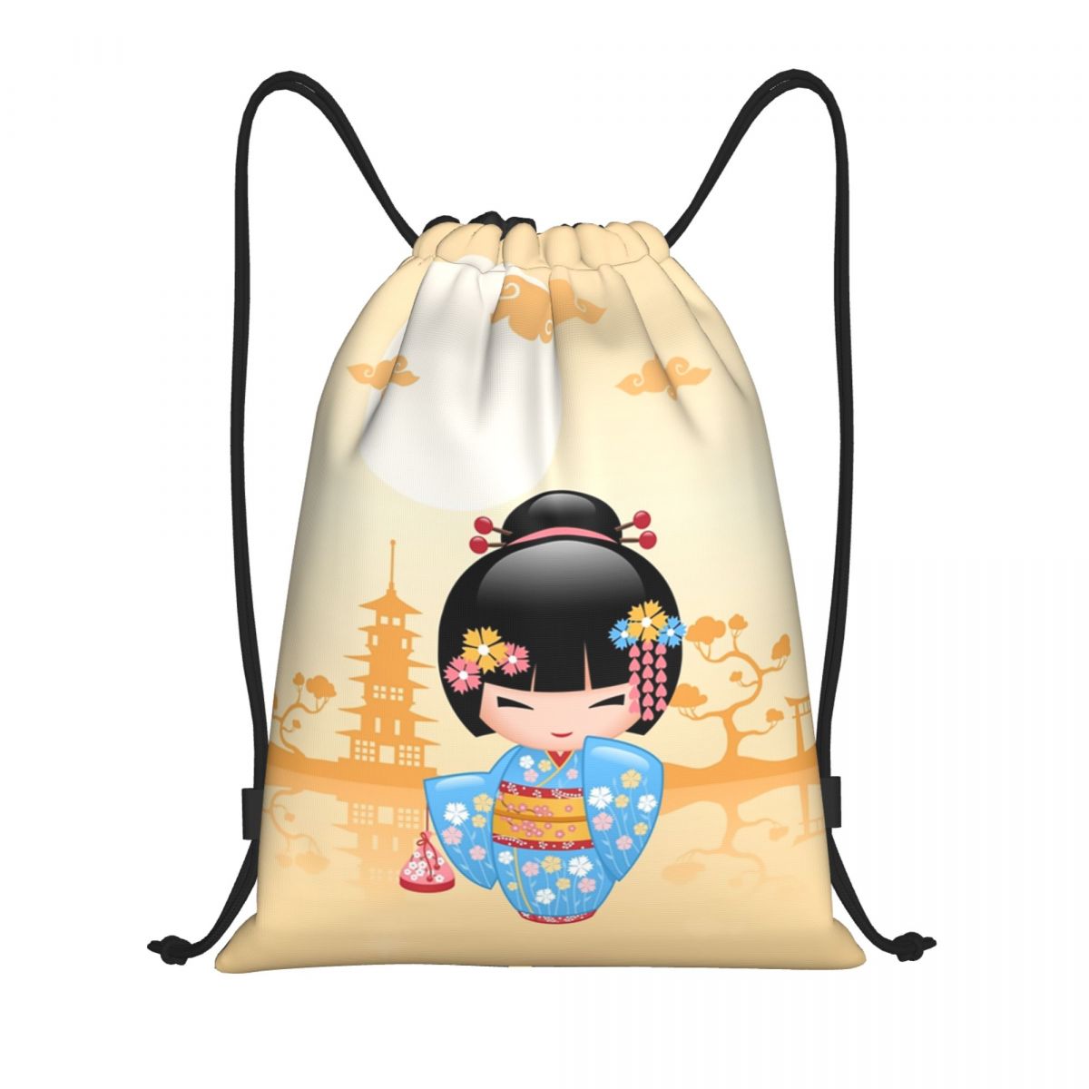Japanese Maiko Kokeshi Doll Dr - Women Bags Vector のレビューと価格