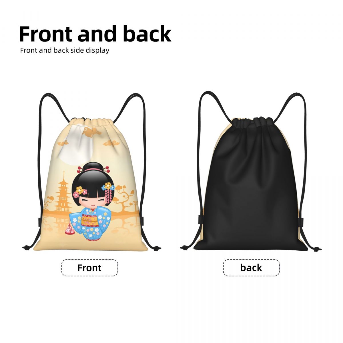 Japanese Maiko Kokeshi Doll Dr - Women Bags Vector のレビューと価格