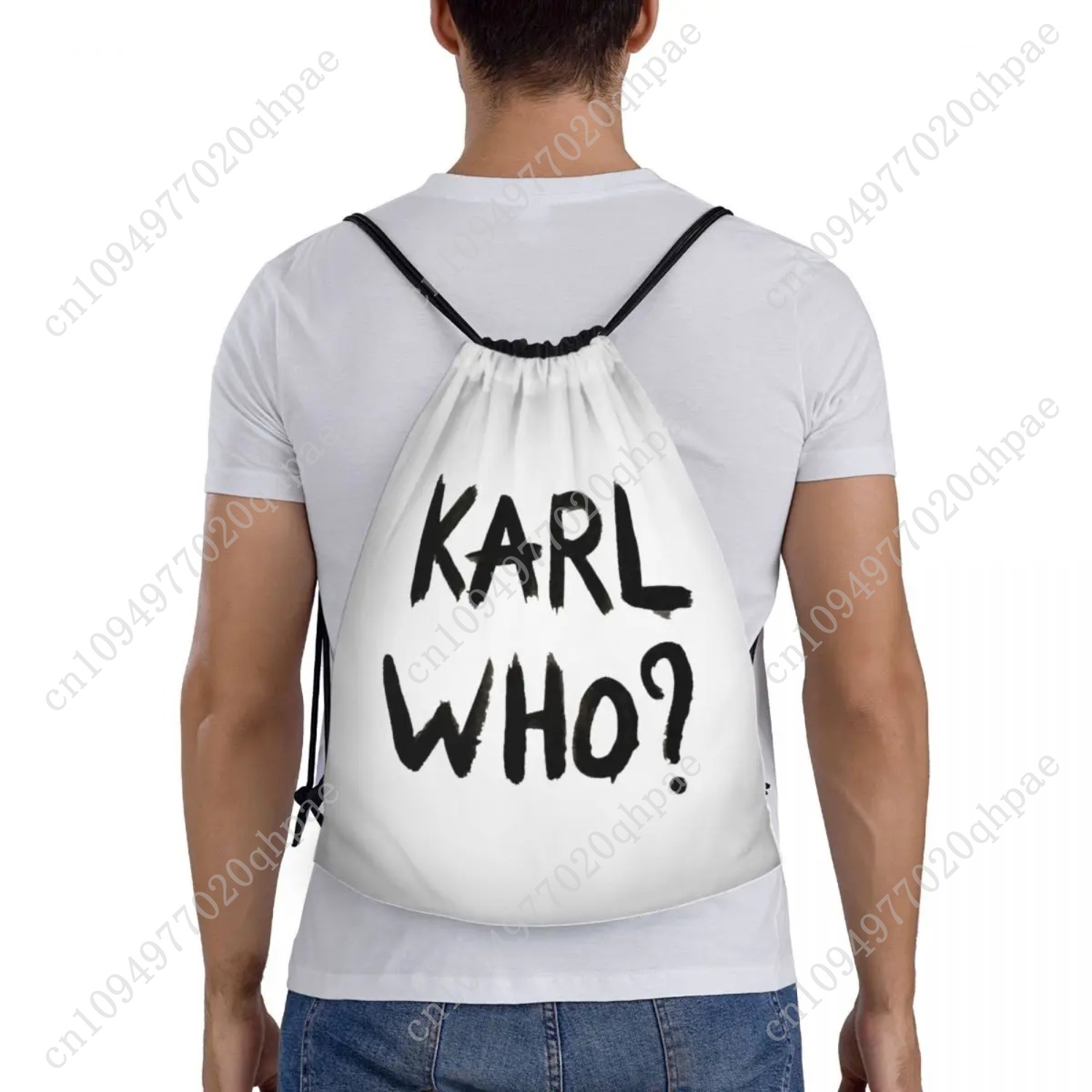Custom Karl Who Drawstring Bag - Women'S Karl Bags のレビューと価格