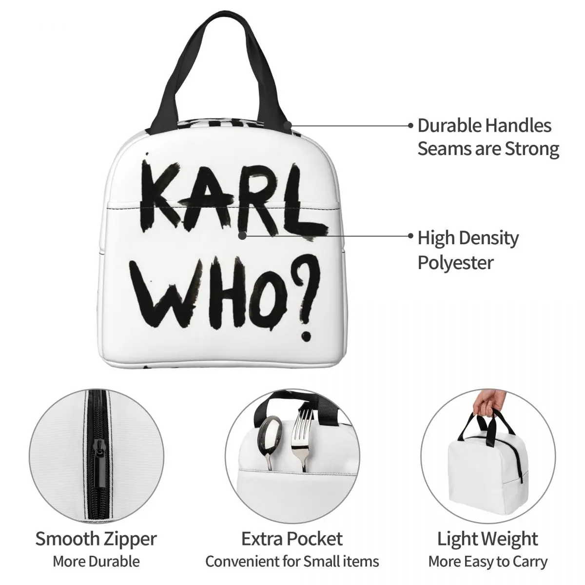 Karl Who Insulated Lunch Bag f - Women'S Karl Bags のレビューと価格