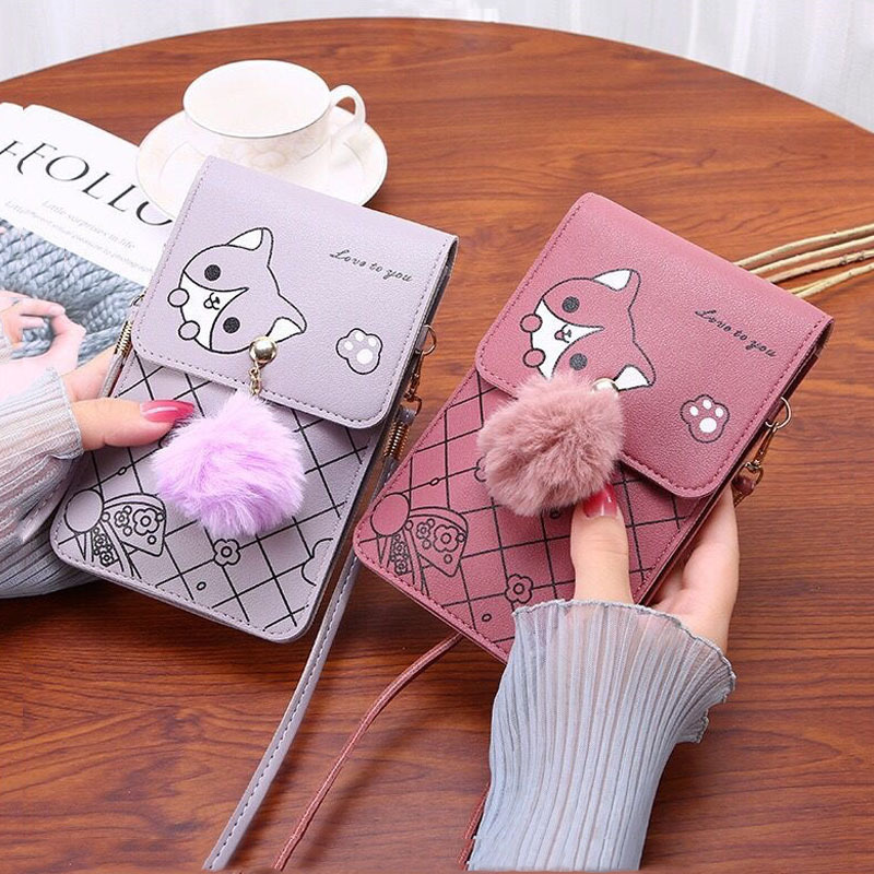 Cute Cartoon Pattern Touch-Scr - Women'S Crossbody Bags のレビューと価格