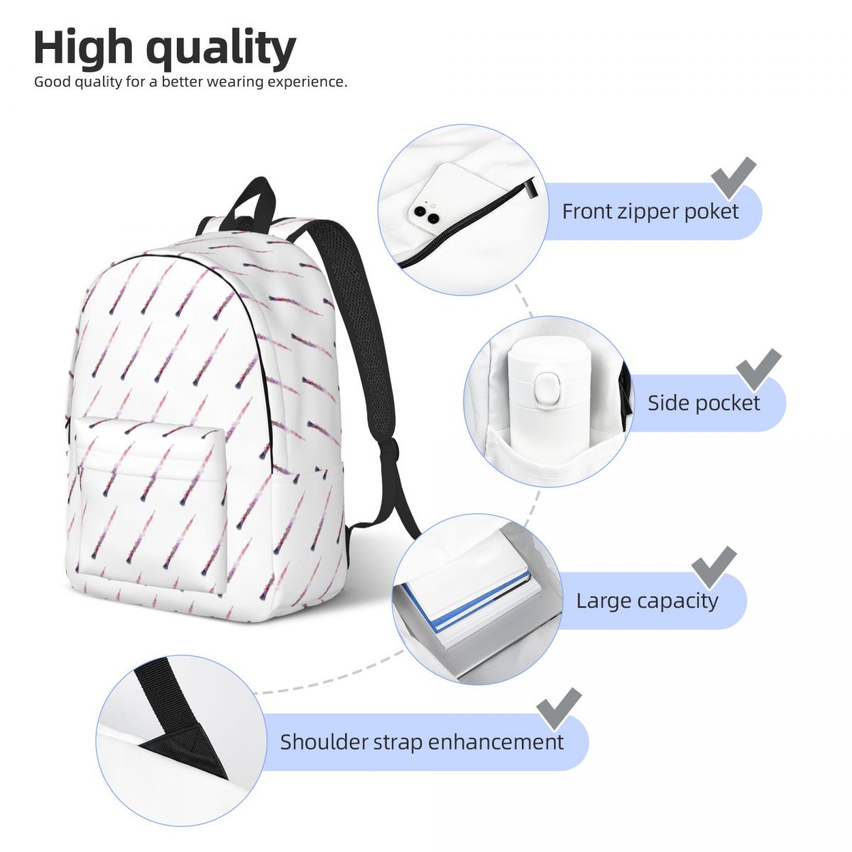 Galaxy Oboe Vector Backpack St - Women Bags Vector のレビューと価格