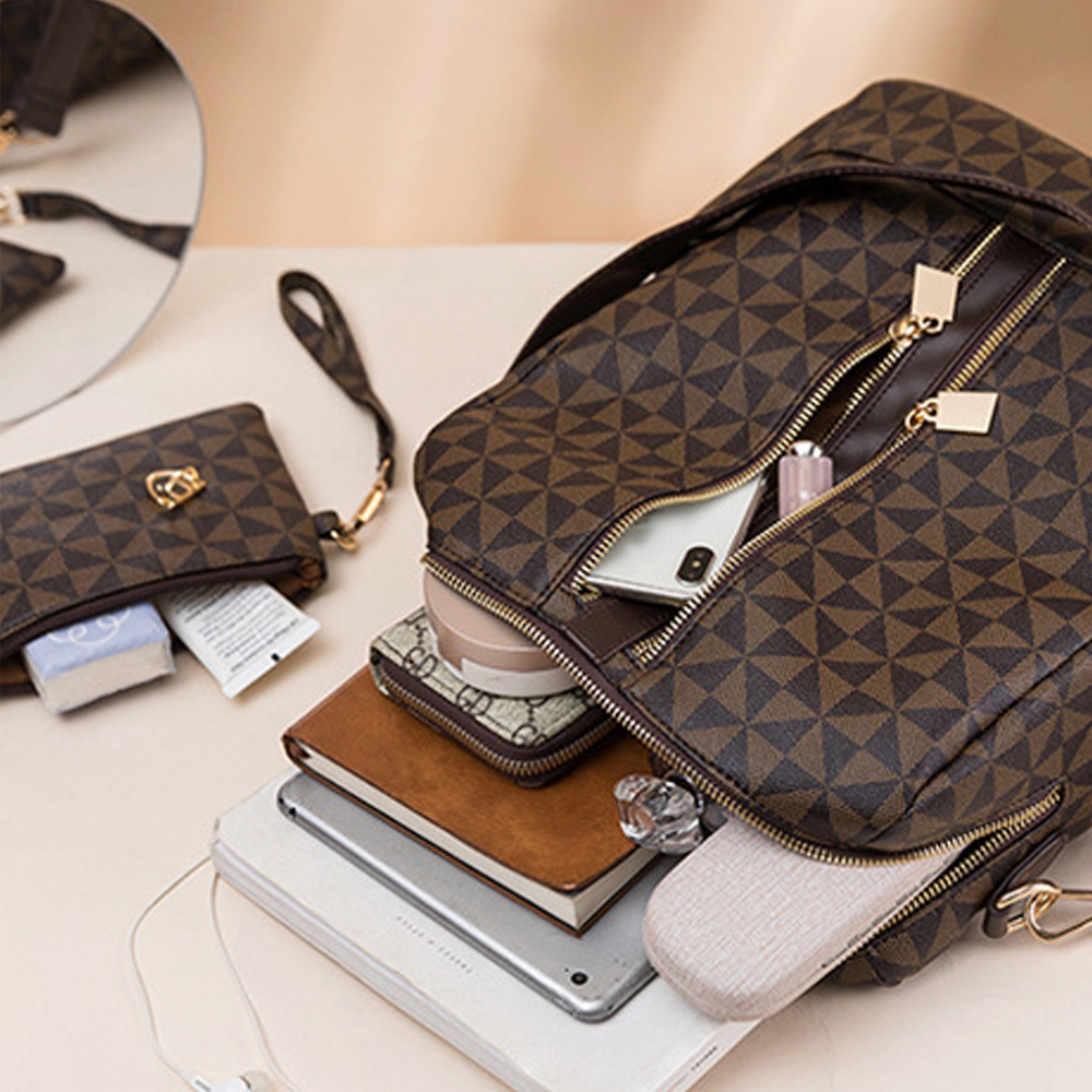 2pcs Backpack And Handbag Set, - Women Bags White のレビューと価格