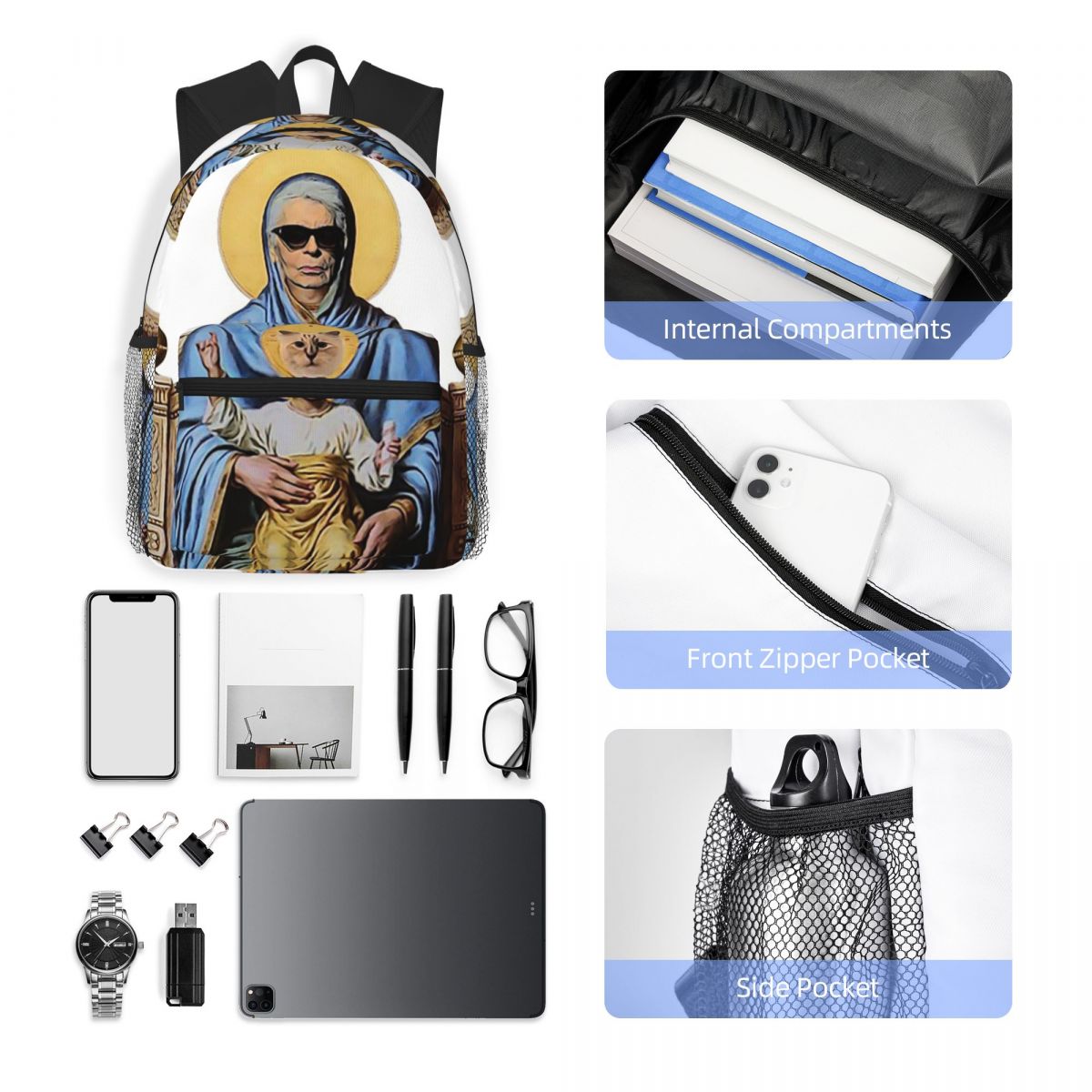 Karl Who Fashion Print Spectac - Women'S Karl Bags のレビューと価格