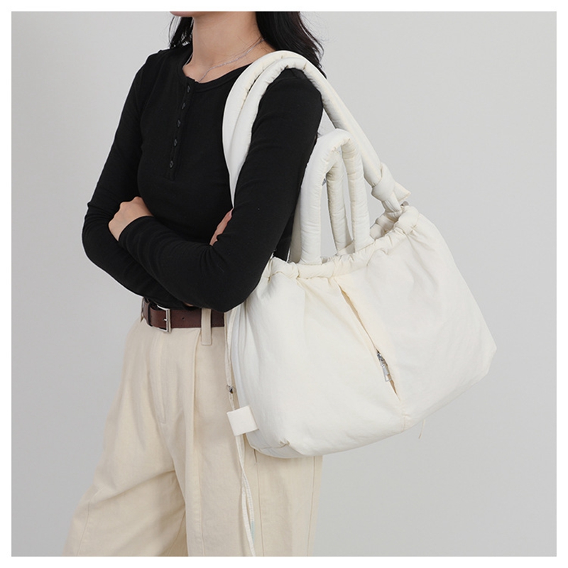 Women's New Bag Down Padded Ja - Women Bags White のレビューと価格