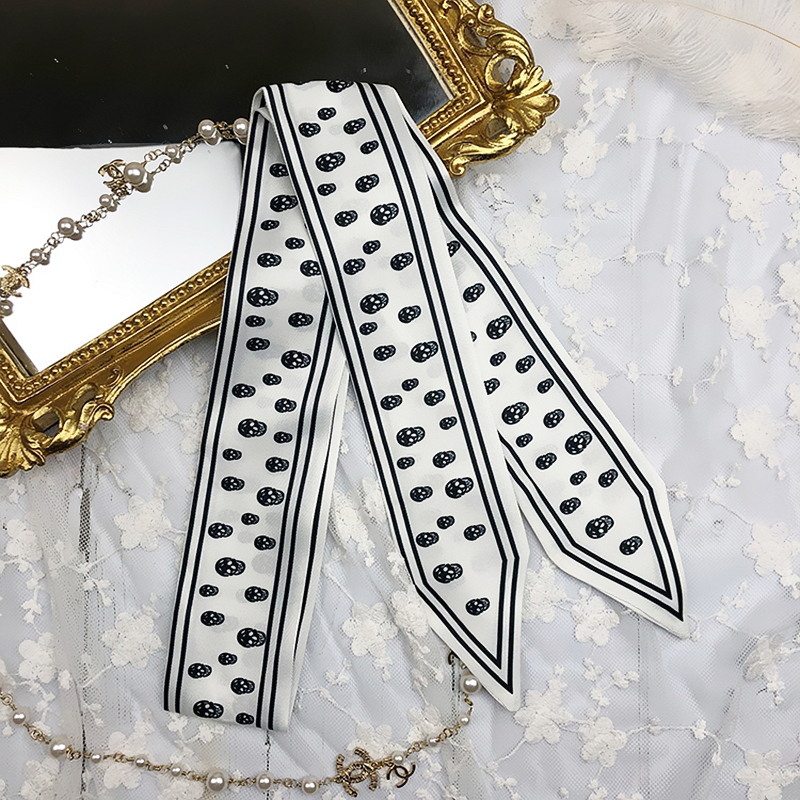 115cm Tied bag Handle silk sca - Women Bags White のレビューと価格